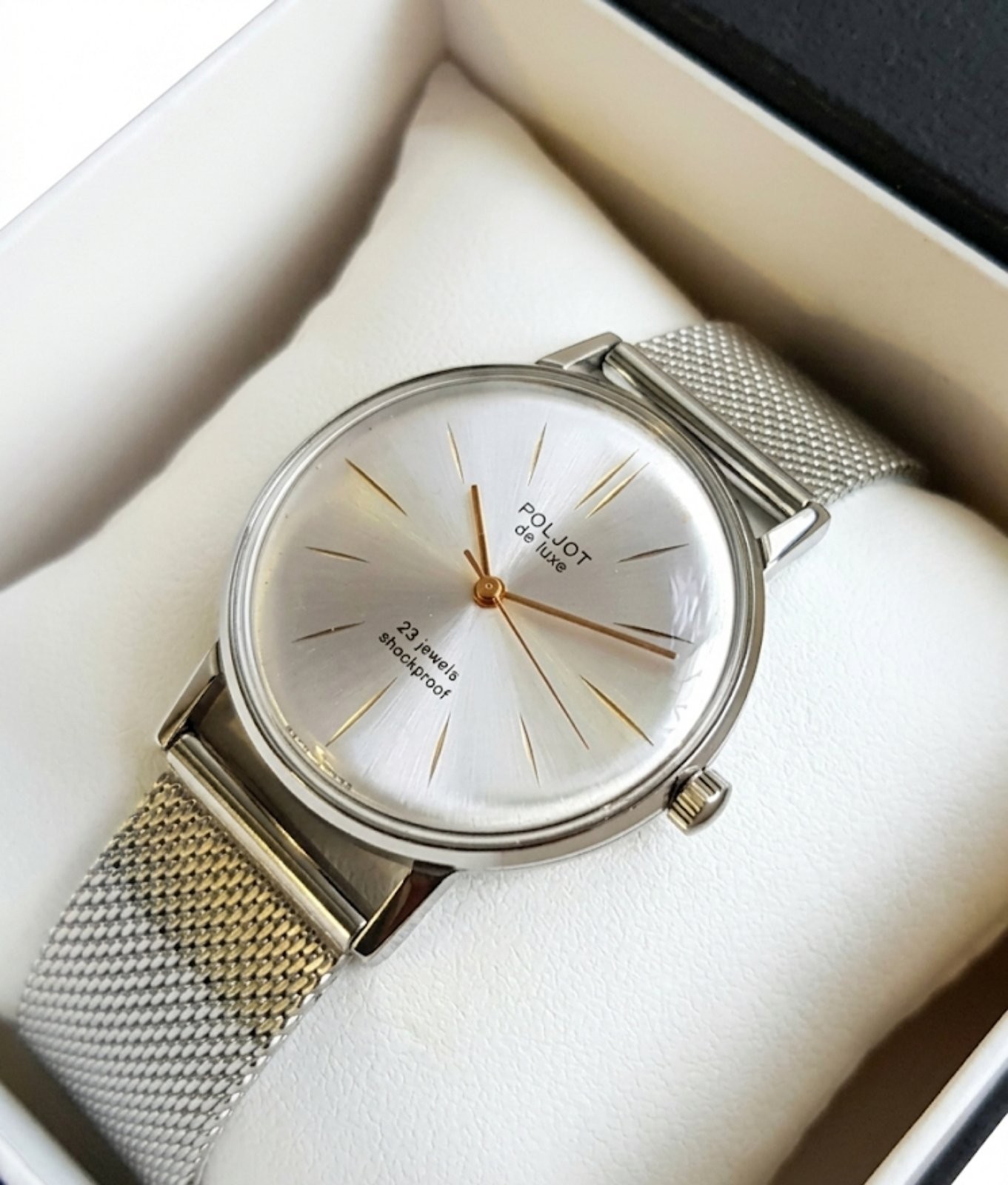 Vintage Poljot De Luxe 23 Jewels USSR 2209
