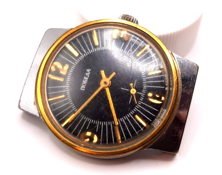 VINTAGE SOVIET RUSSIA USSR WRIST MENS WATCH POBEDA ZIM MECHANICS WORKING RARE