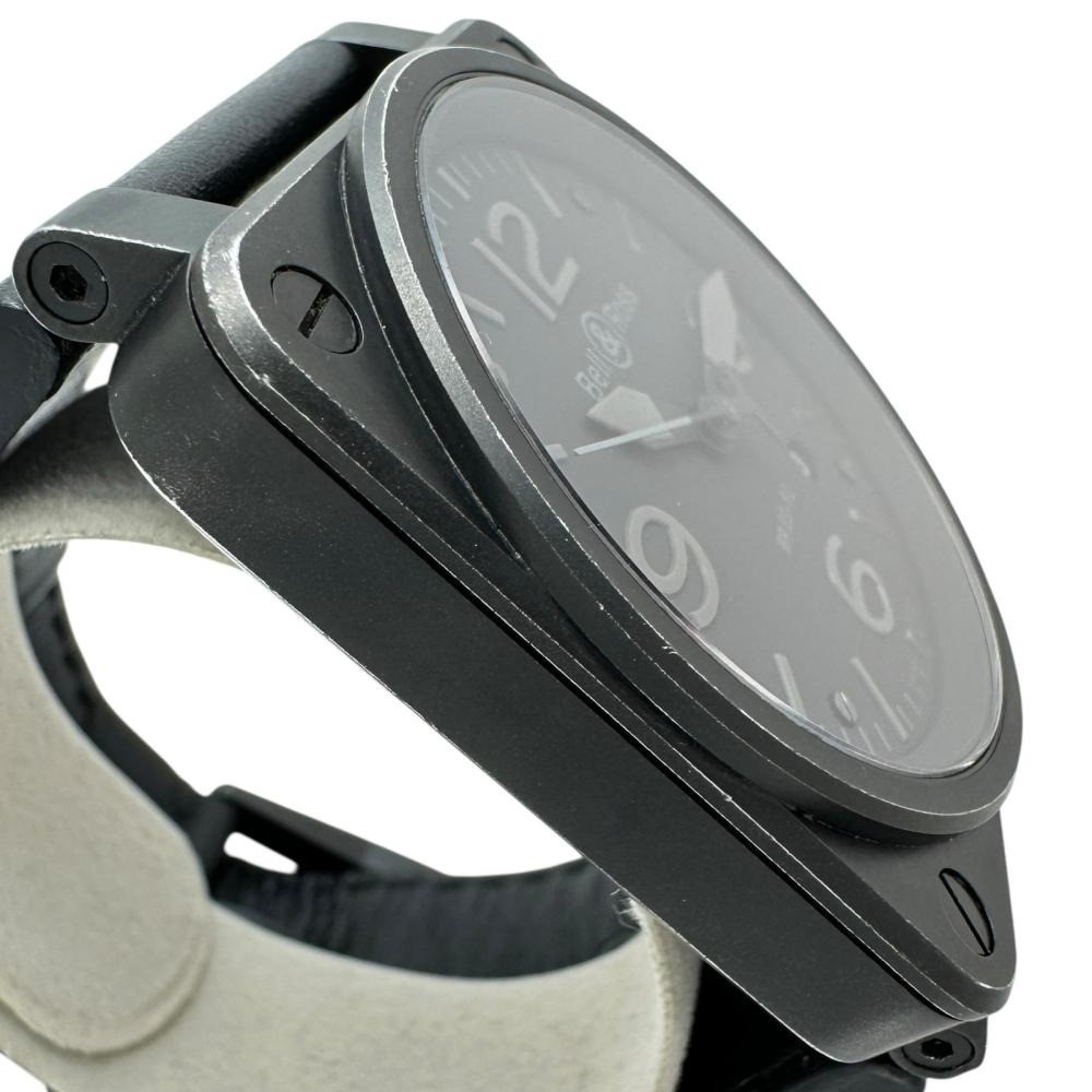 Bell Ross BR03-92 Phantom Black Automatic 42mm Date Leather Men’s Watch