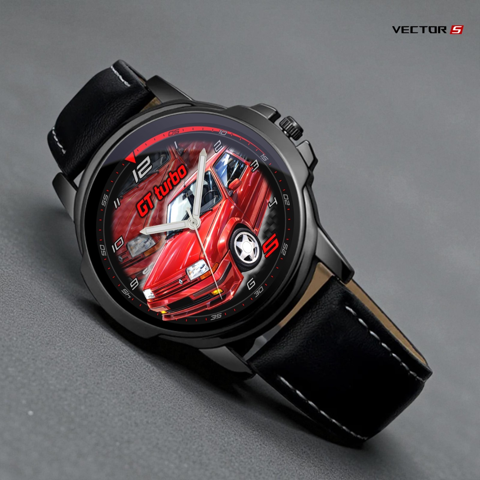 Wristwatch With Auto Renault 5 Gt Turbo Years 90 Sport Quartz Gadget