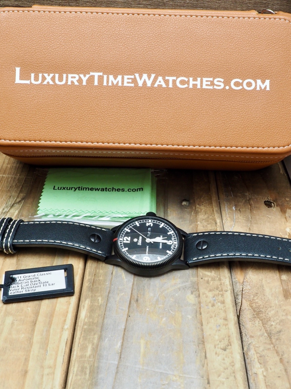 Tutima Grand Classic All Black 628-11 Dealer Display NOS RARE Never Owned Retail