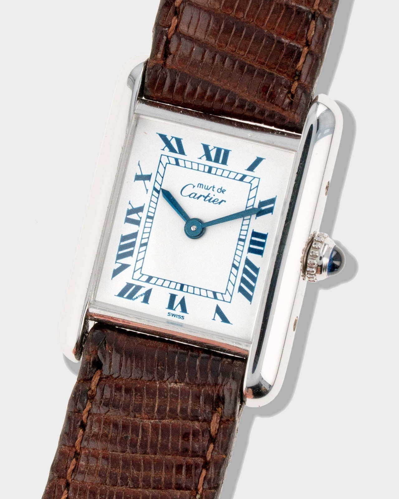 1980’s Vintage Sterling Silver Cartier Must de Tank SM Ref. 6057002 – Serviced