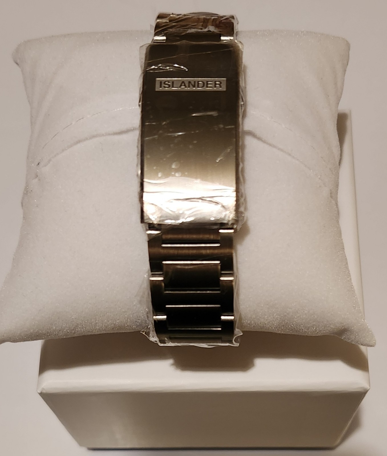 Islander Bayport 40mm Automatic Dive Watch Warm Grey Dial Stainless Steel Band