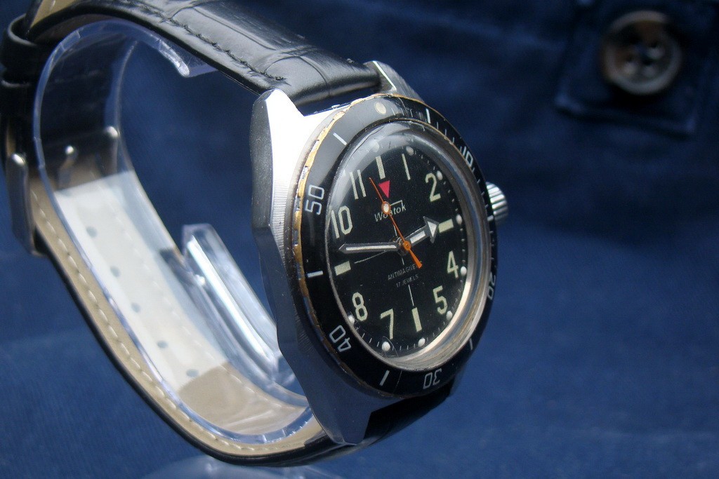 vostok amphibian sniper antimagnetic russian soviet diver military watch 1980s 5
