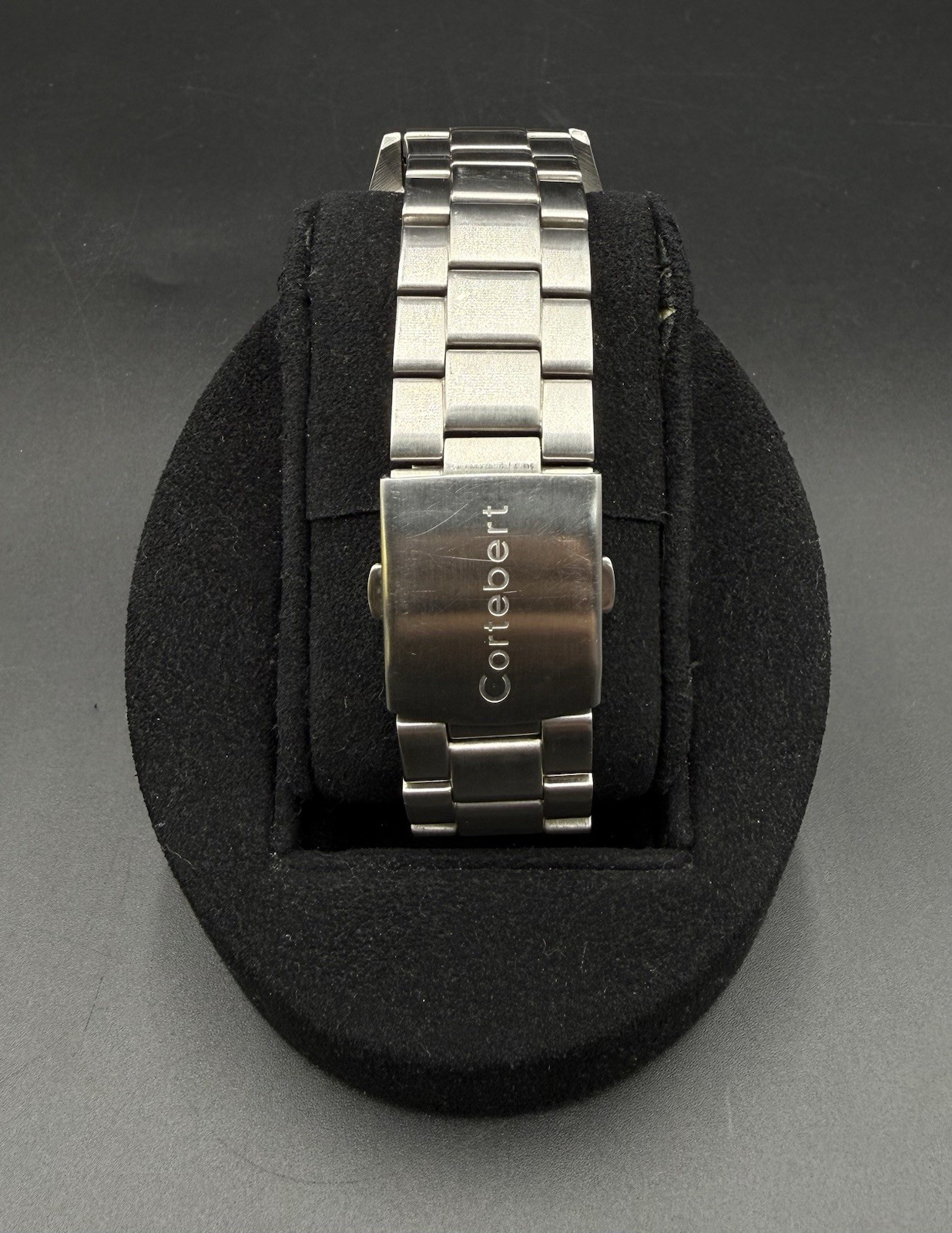 Cortebert Elevation Men’s 44MM Pilot Chronograph Date Watch CB-3003 Slide Rule