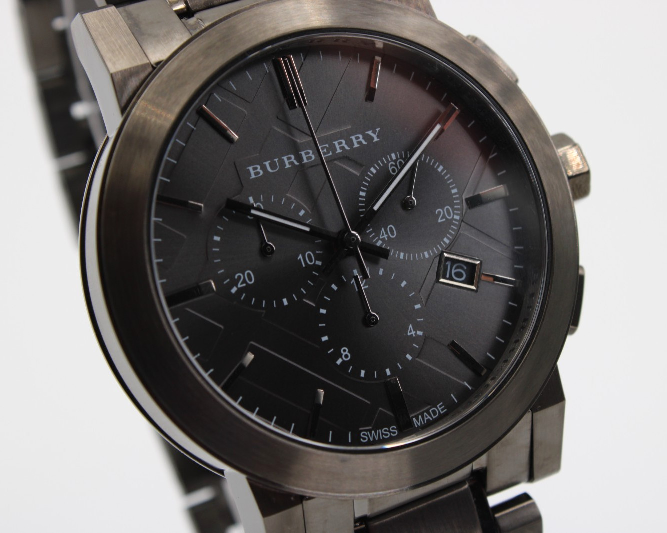 BURBERRY The City BU9354 Dark Gray Men’s Watch 42mm