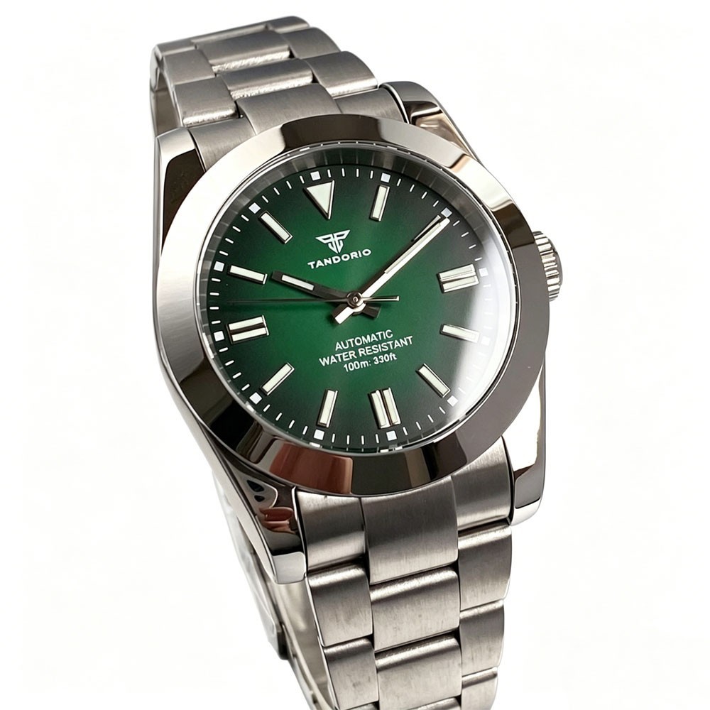 Tandorio New 39mm Sapphire Glass 20ATM Automatic NH35 PT5000 Men Watch Luminous