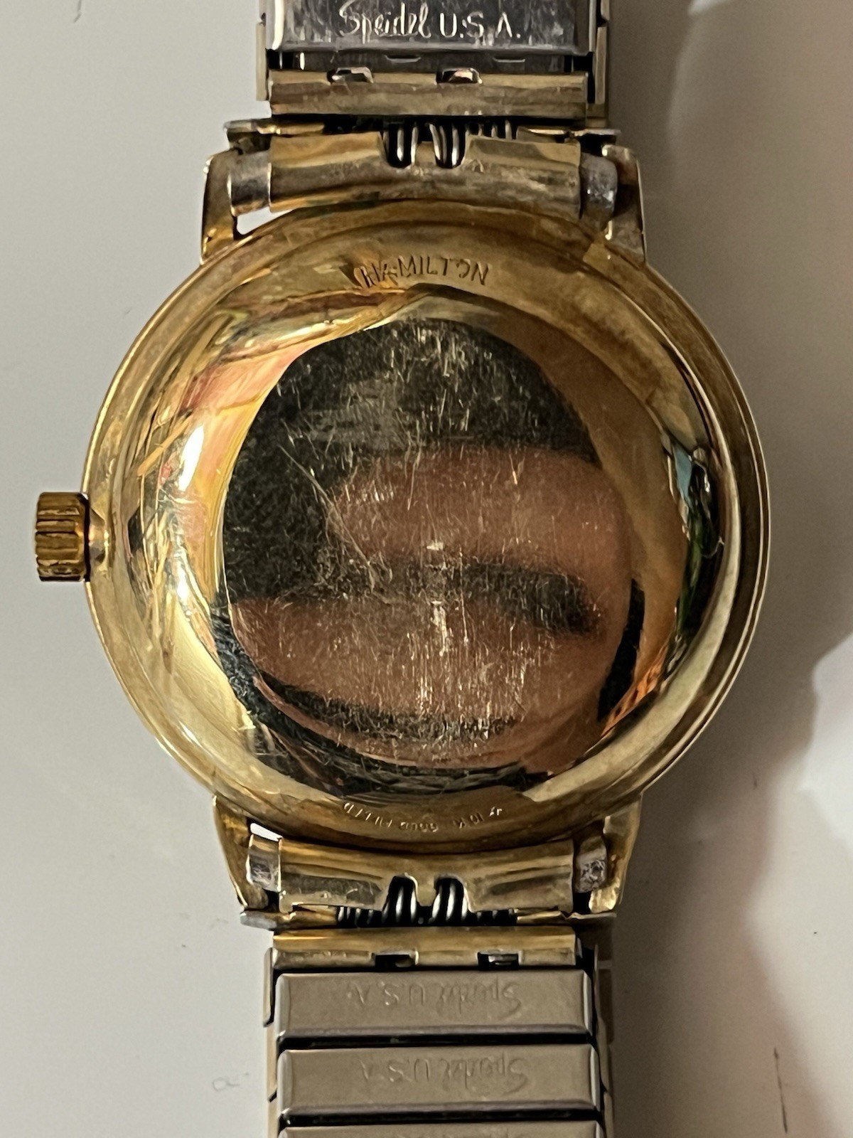 Vintage Hamilton Automatic Men’s Watch 10K Gold Filled Swiss – Speidel Band