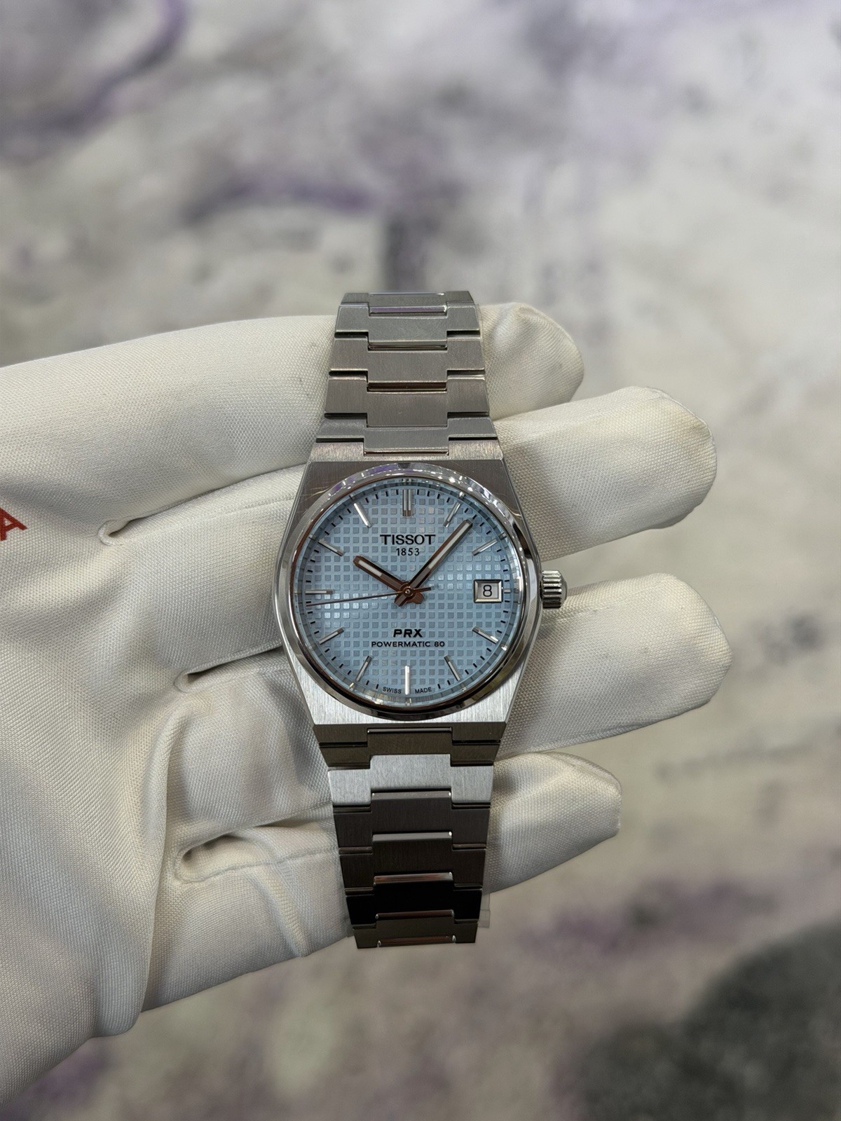 New Tissot PRX Powermatic 80 Ice Blue 35MM Women’s Watch T137.207.11.351.00