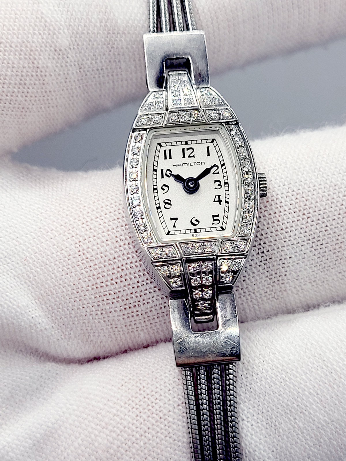 Hamilton Lady Diamond Swiss Quartz 14mm [N.MINT] Women’s Watch Works New Battery