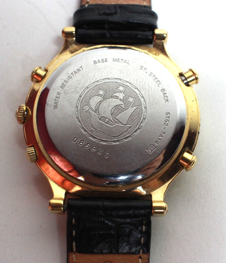 Vintage Seiko 5T52-7A19 Age Of Discovery Alarm Chronograph Watch