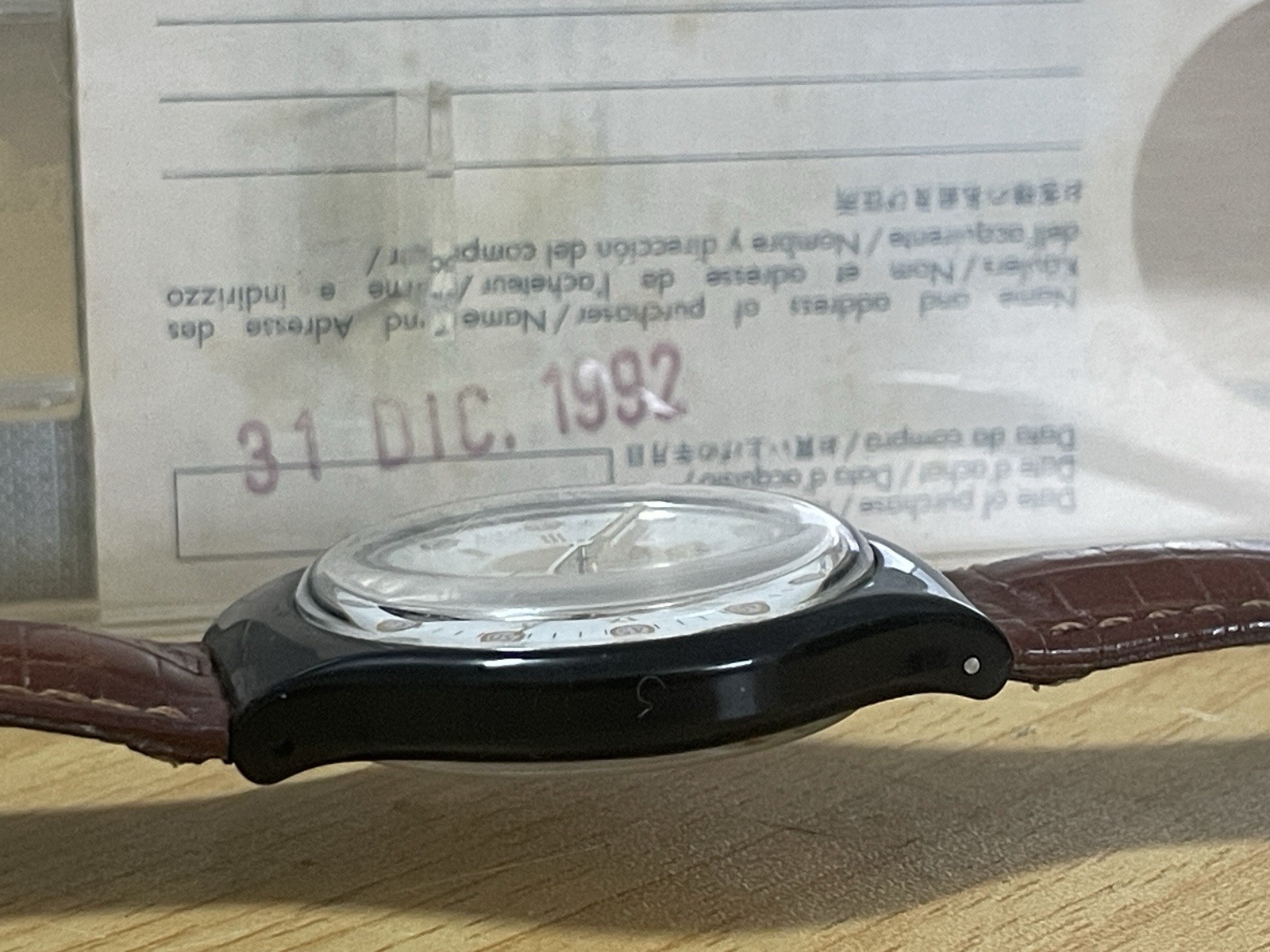 Swatch Swiss AG 1991 37mm Watch Full Set Original Mechanical Automatic Watch