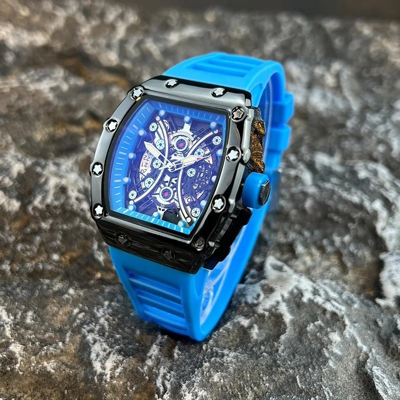 Men’s Watch Light Luxury Brand Wine Barrel dial Fashionable Night Glow Sports Wa