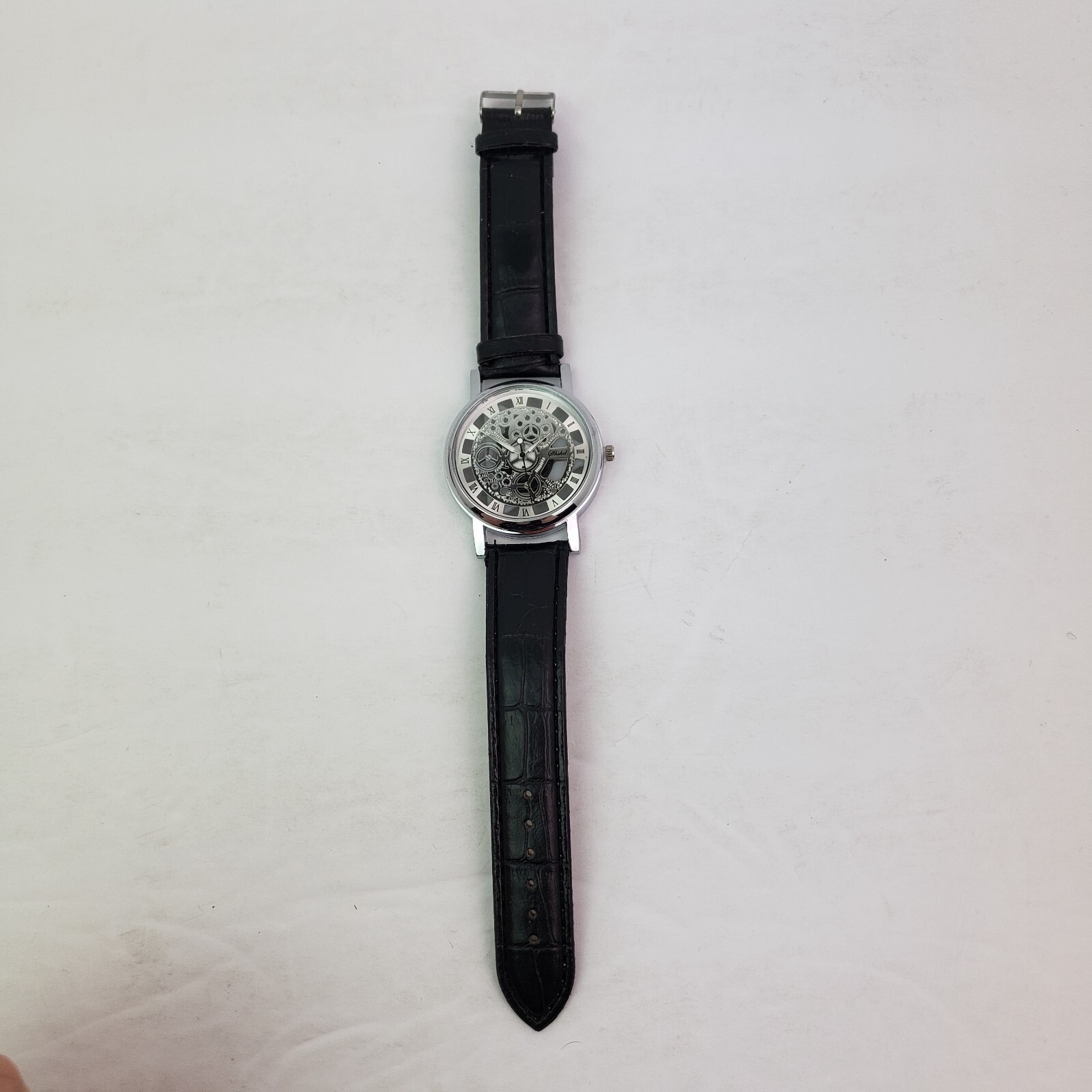 Unbranded Fashion Costume Mens Black Gears Formal Wrist Watch