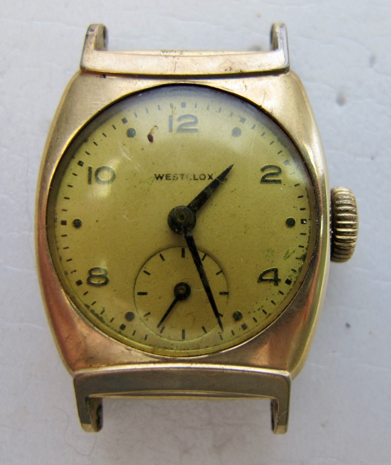 1960’s Boys Size Wesclox Wind Up Watch – runs but needs service