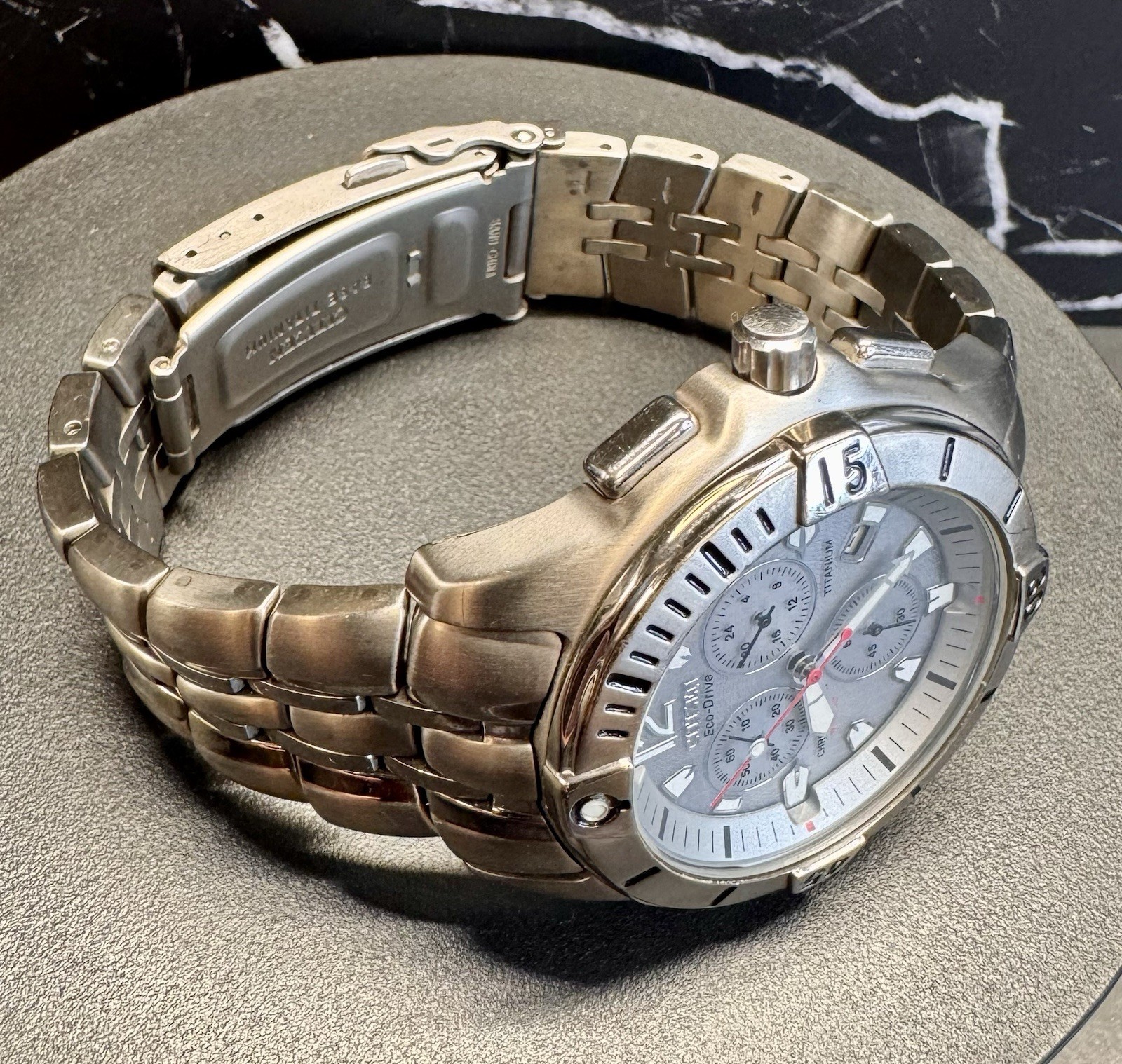 Citizen Eco-Drive Titanium Chronograph H500-S021260 Men’s 42mm Silver 200M Watch