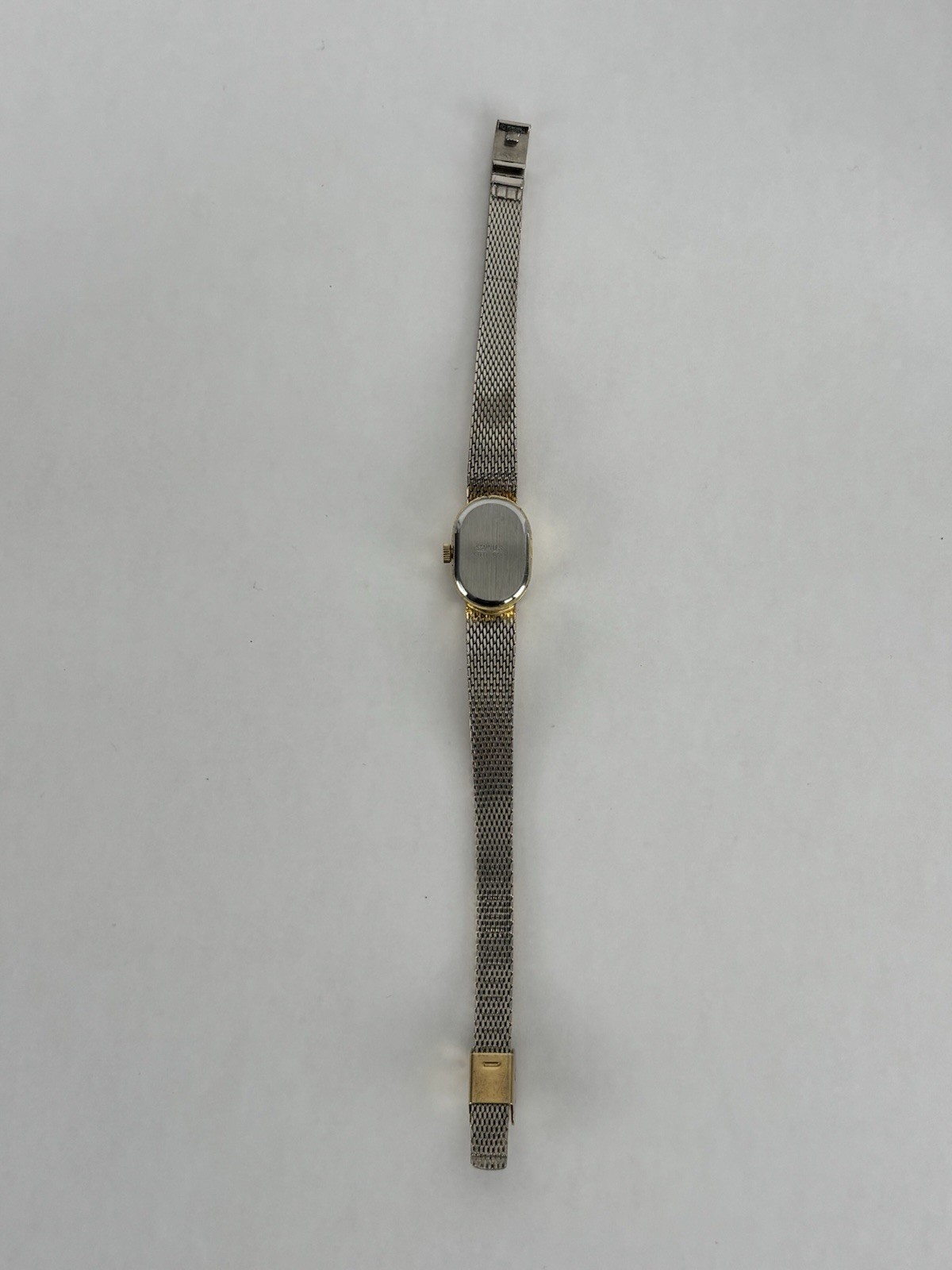 Chateau 16mm Gold Plated 17 Jewel Mechanical Watch w/Adjustable Bracelet