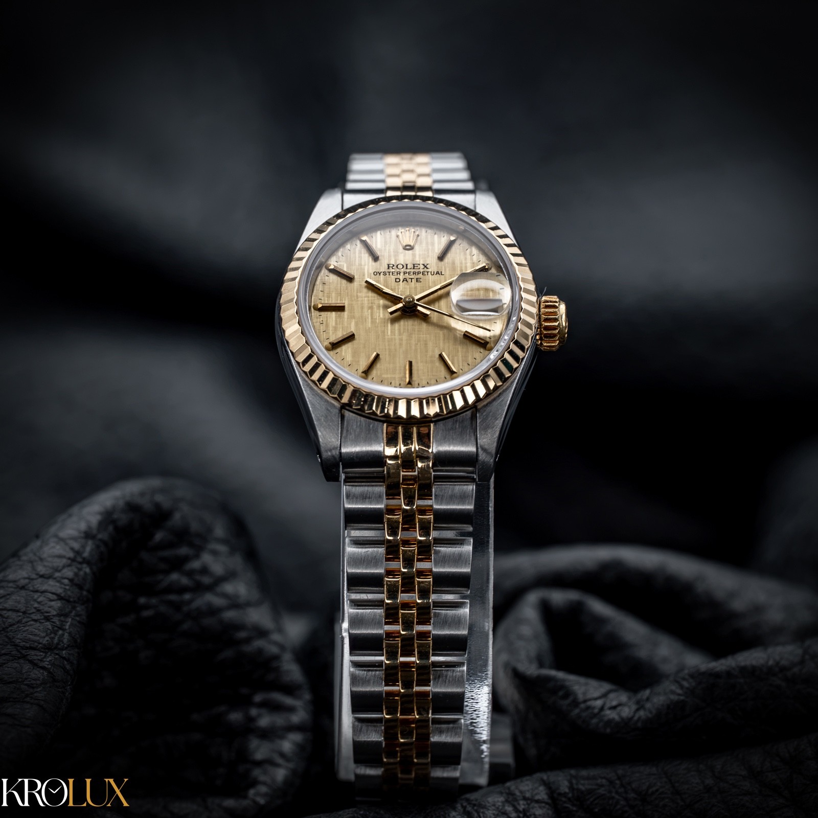 1982 Rolex Lady-Datejust 26mm Two-Tone Linen Dial 69173