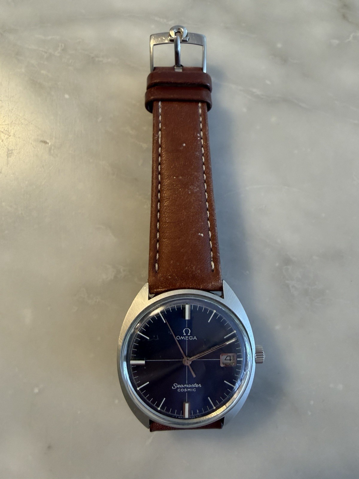 Omega Seamaster Cosmic With Blue Dial