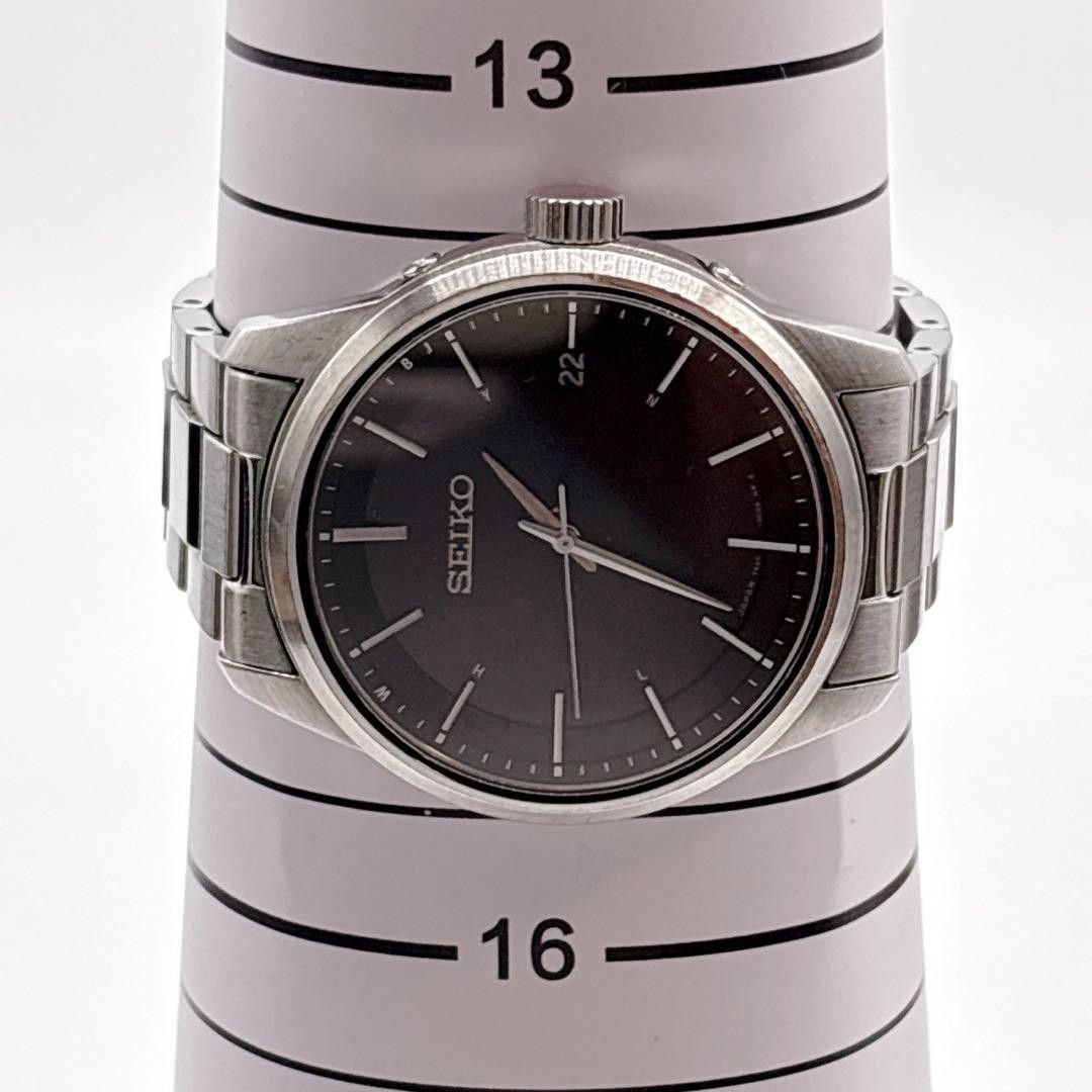 SEIKO Solar Radio Watch 7B24 0BR0 Black Dial with Box