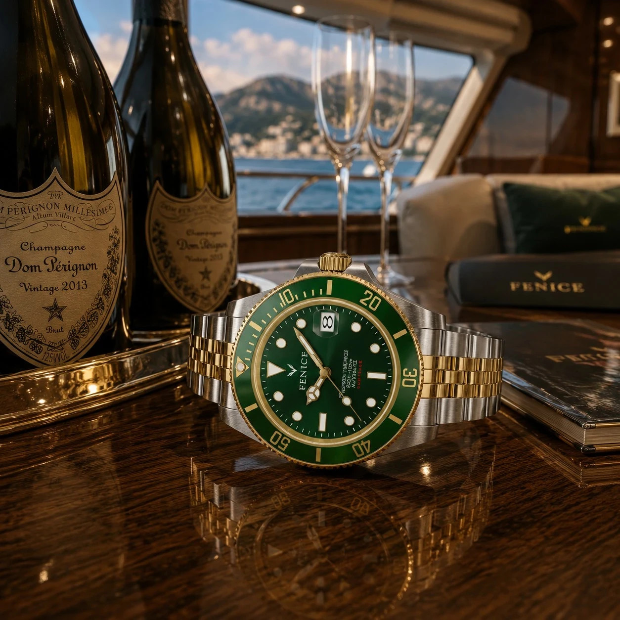 Phoenix Subtrack Imperium Green 10ATM Automatic Watch with Miyota Movement