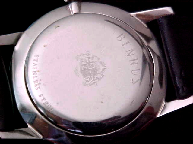 Classic Round Benrus Man’s Wrist Watch In Fine New Old Stock Condition