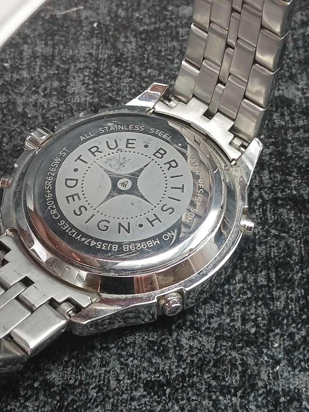 Accurist Skymaster MB929B Chronograph Alarm Quartz Watch Working U1S5