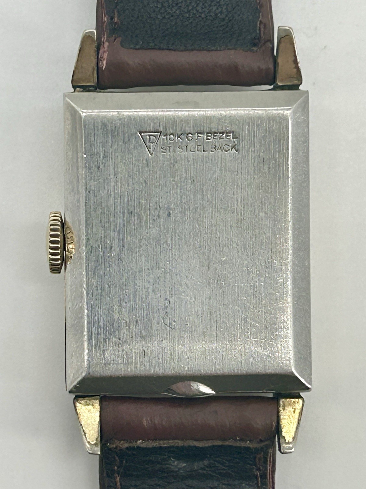 Vintage Waltham Pioneer Tank Watch 17J Cal. 750-B 10K GF Small Seconds Running