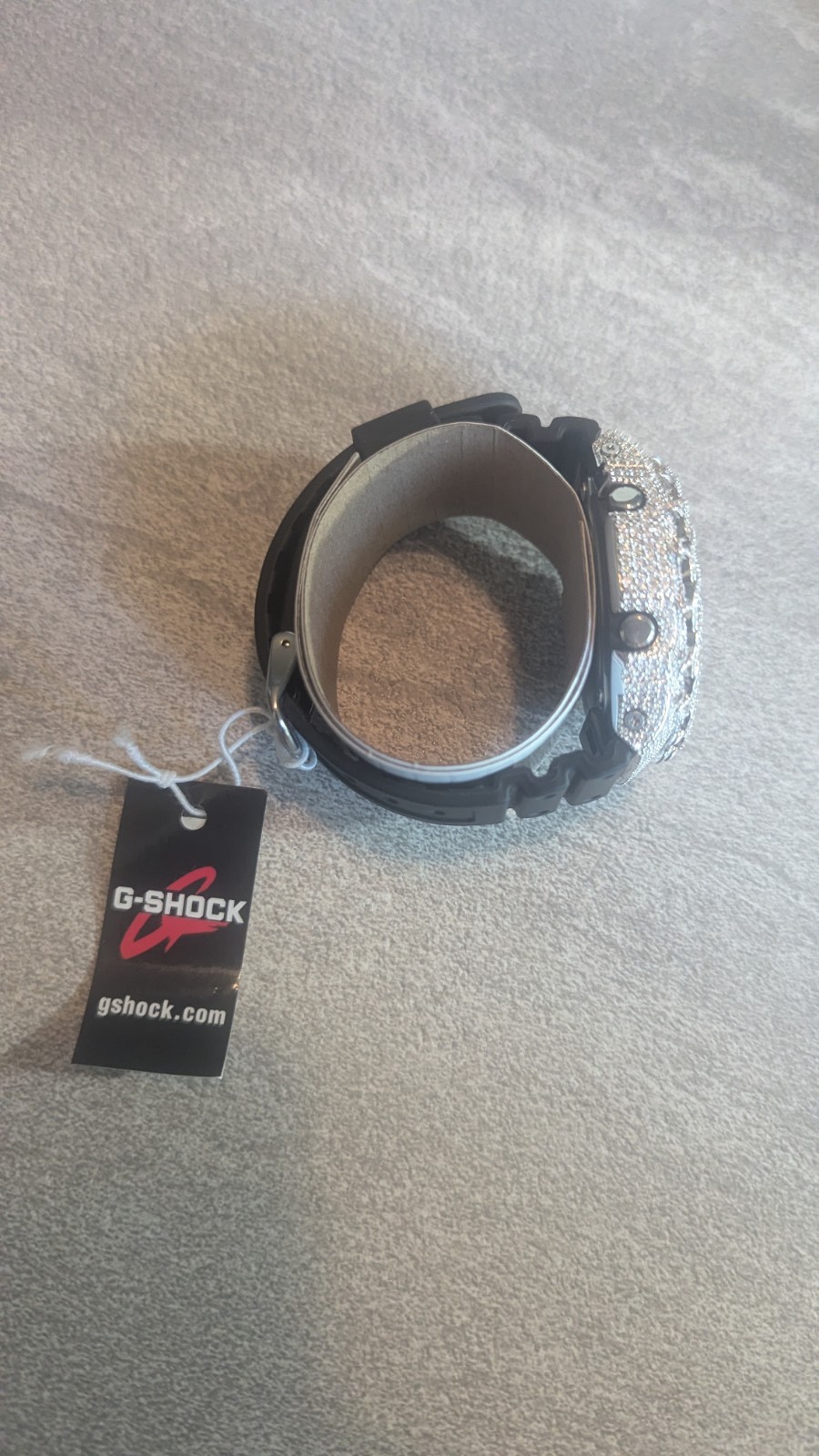 G-SHOCK CUSTOM MOISSANITE WATCH BLACK THORN GA2100