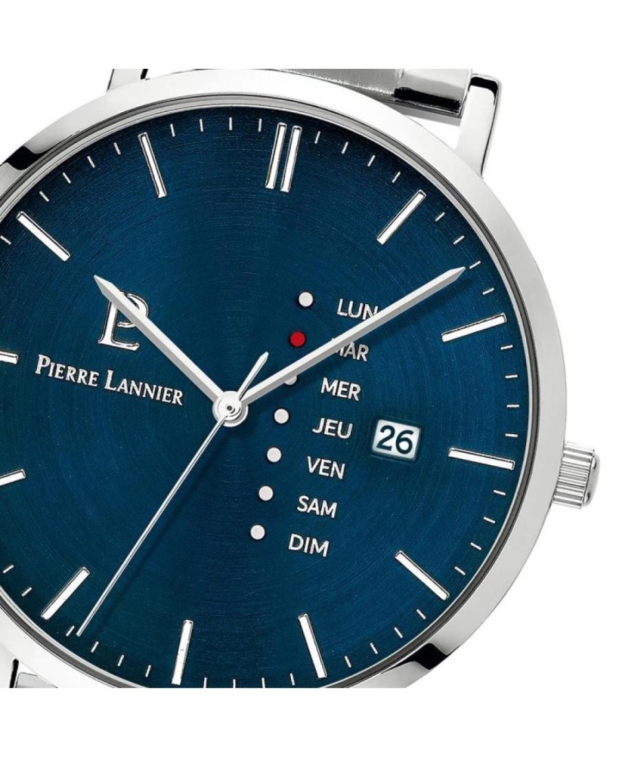 PIERRE LANNIER Men Analog Quartz Casual Watch Classic Dress Blue Dial Waterproof