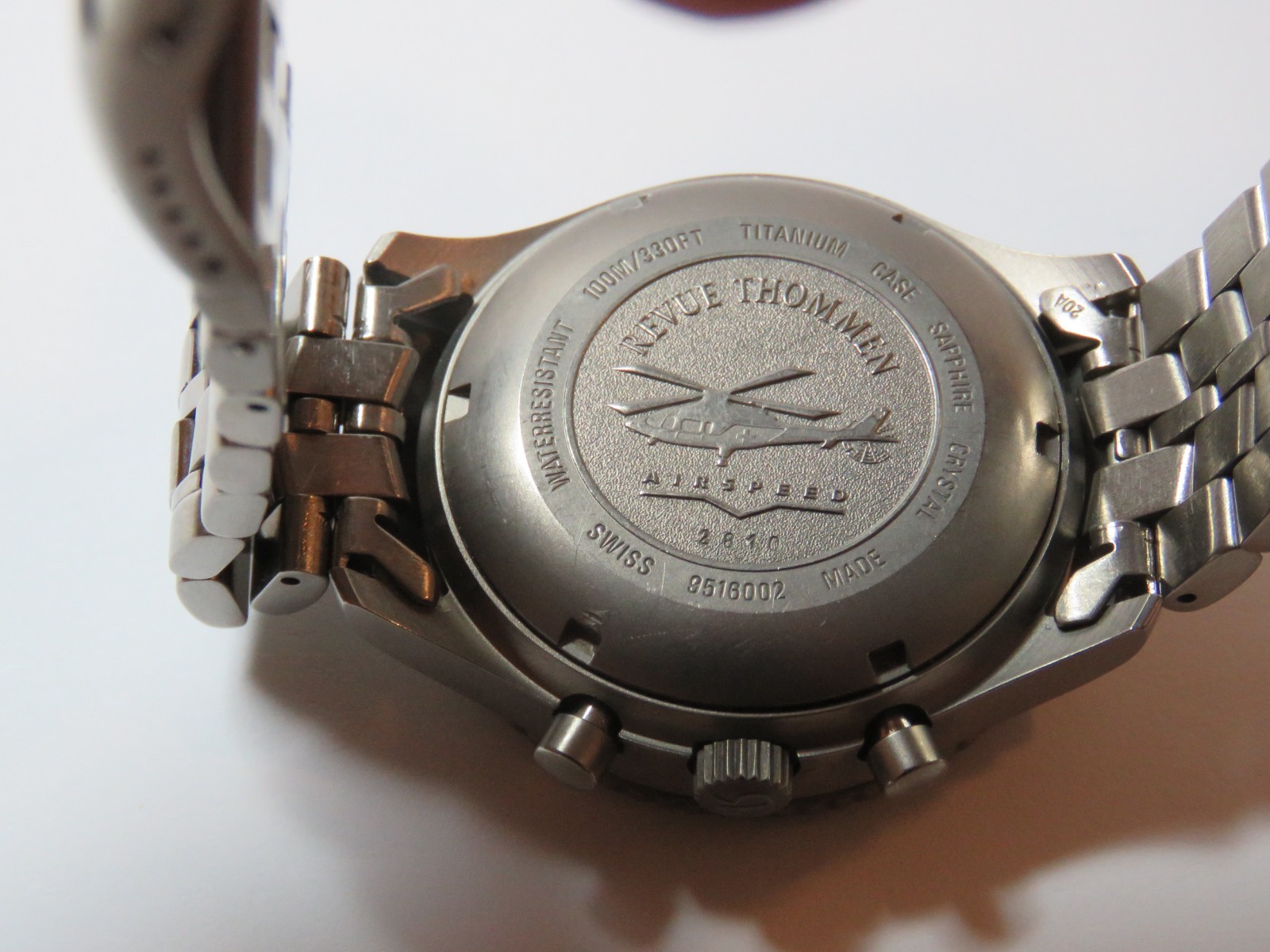 Revue Thommen Airspeed Automatic Chronograph Watch, Lemania 5100, Rare