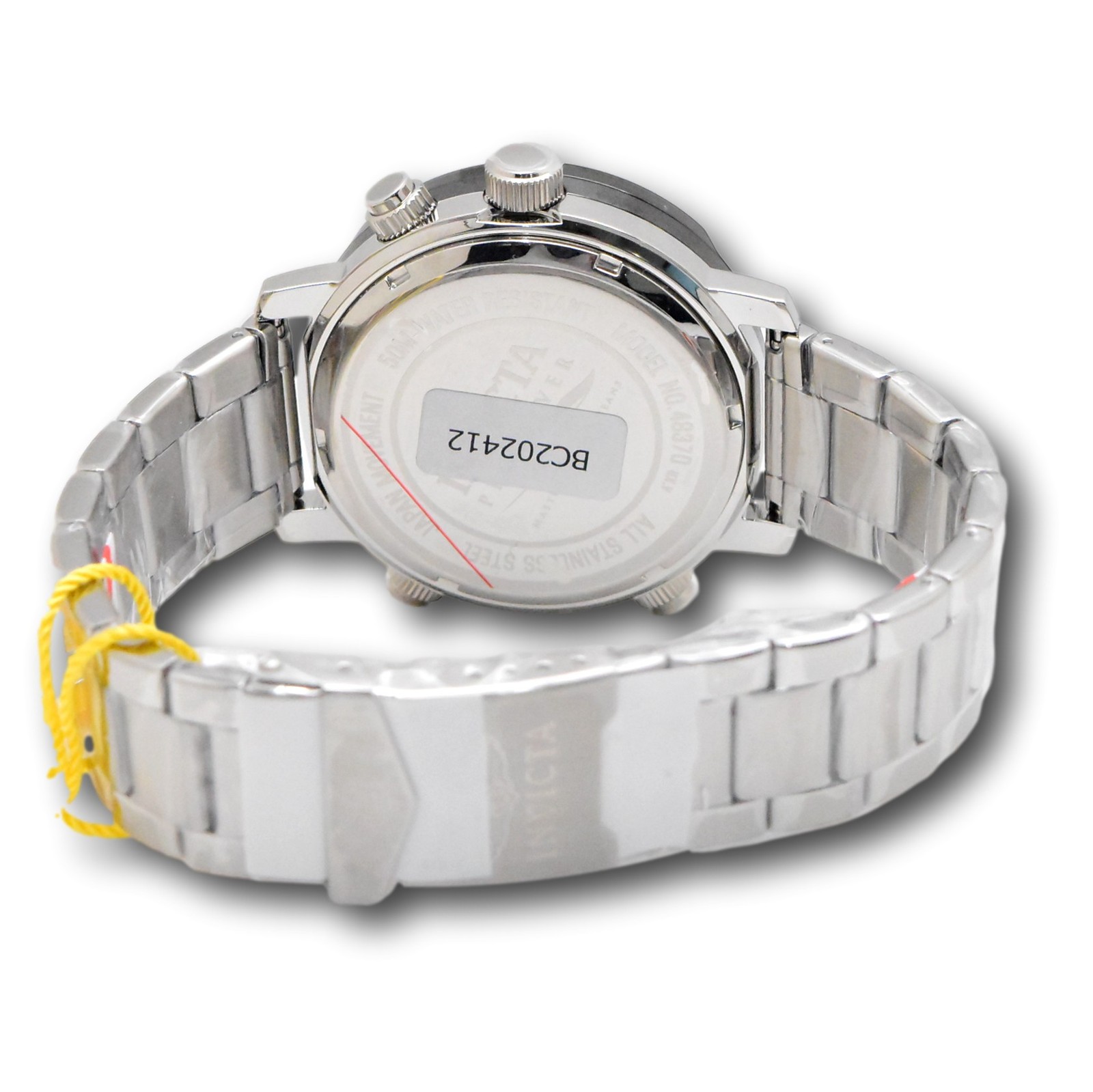 Invicta Pro Diver 46.5mm Men’s Stainless Ana-Digi Dual Time Watch 48370