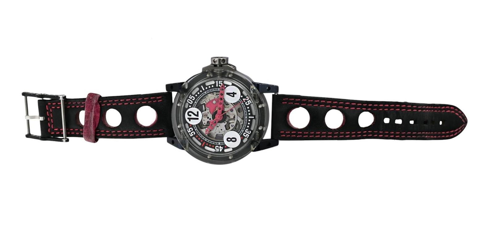 B.R.M Art Car V644SASQMK Skeleton Polycarbonate Aluminum 44MM Mens Automatic