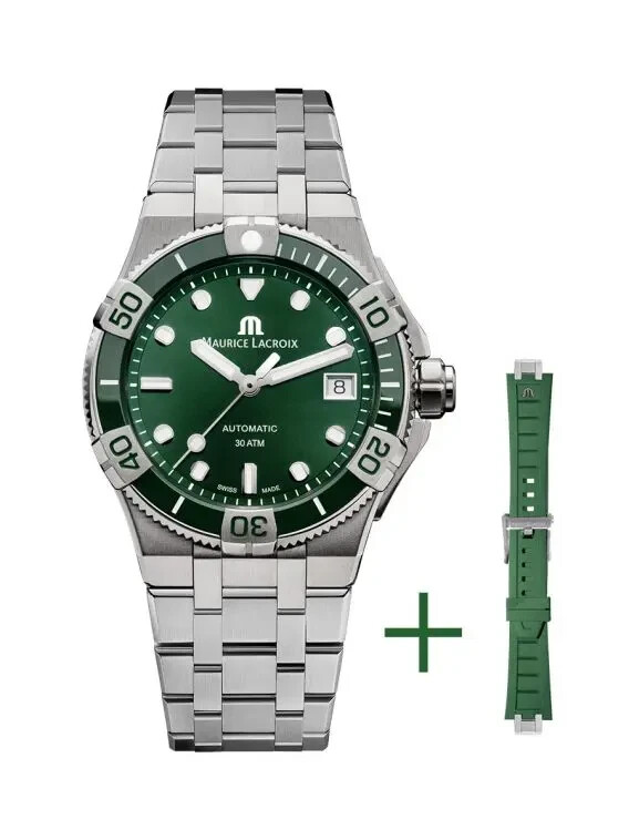 Maurice Lacroix Aikon Venturer 38mm Green Dial AI6057-SSL5F-630-D