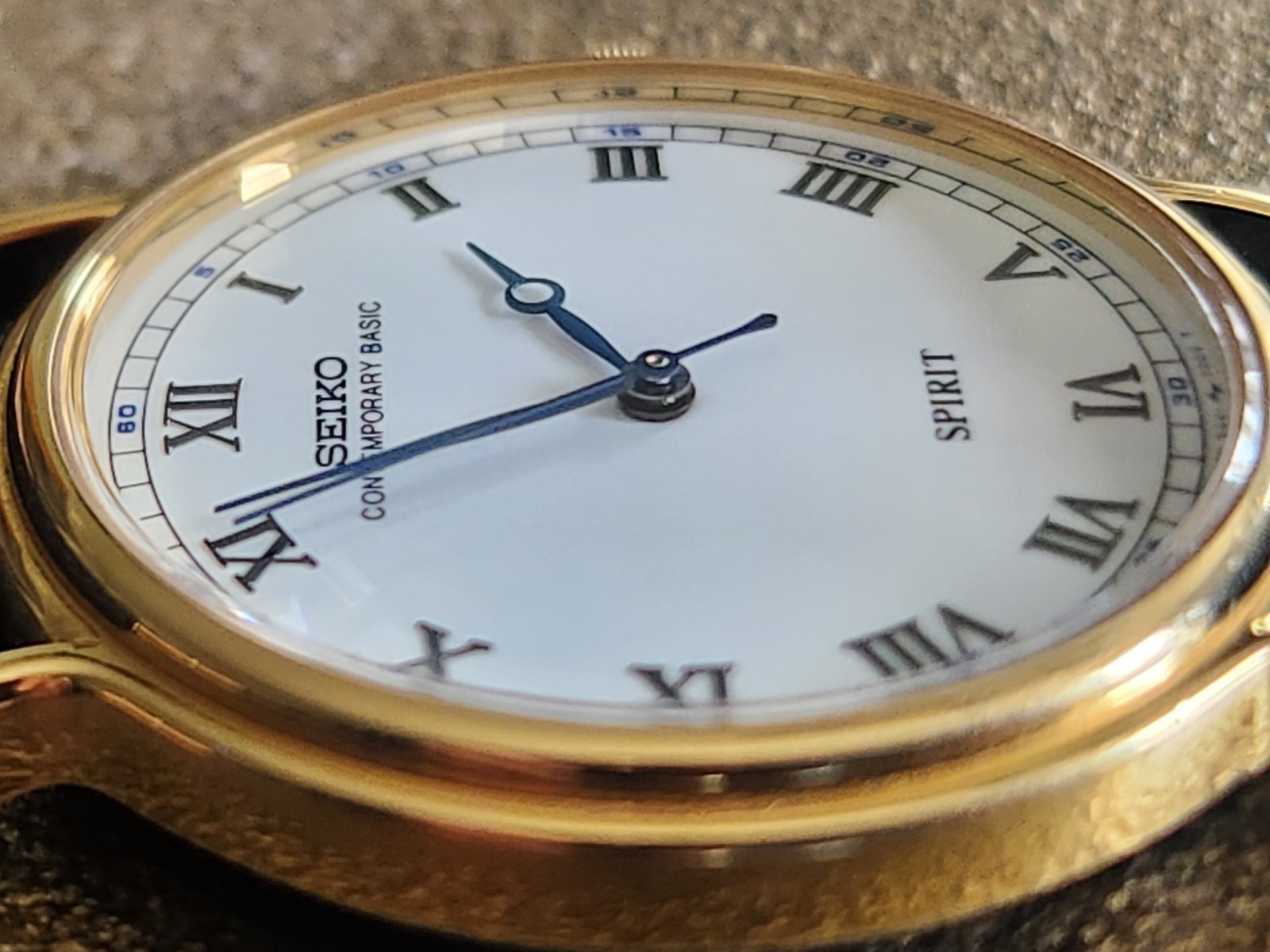 Vintage 1988 Seiko Spirit 5S21-7000 Quartz Sweep Second No-Tick Original Buckle
