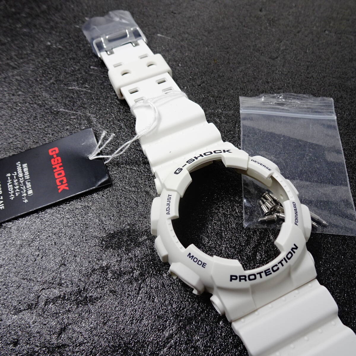〓New〓CASIO G-SHOCK Genuine Genuine Parts GA-100B-7AJF Bezel & Belt Set White