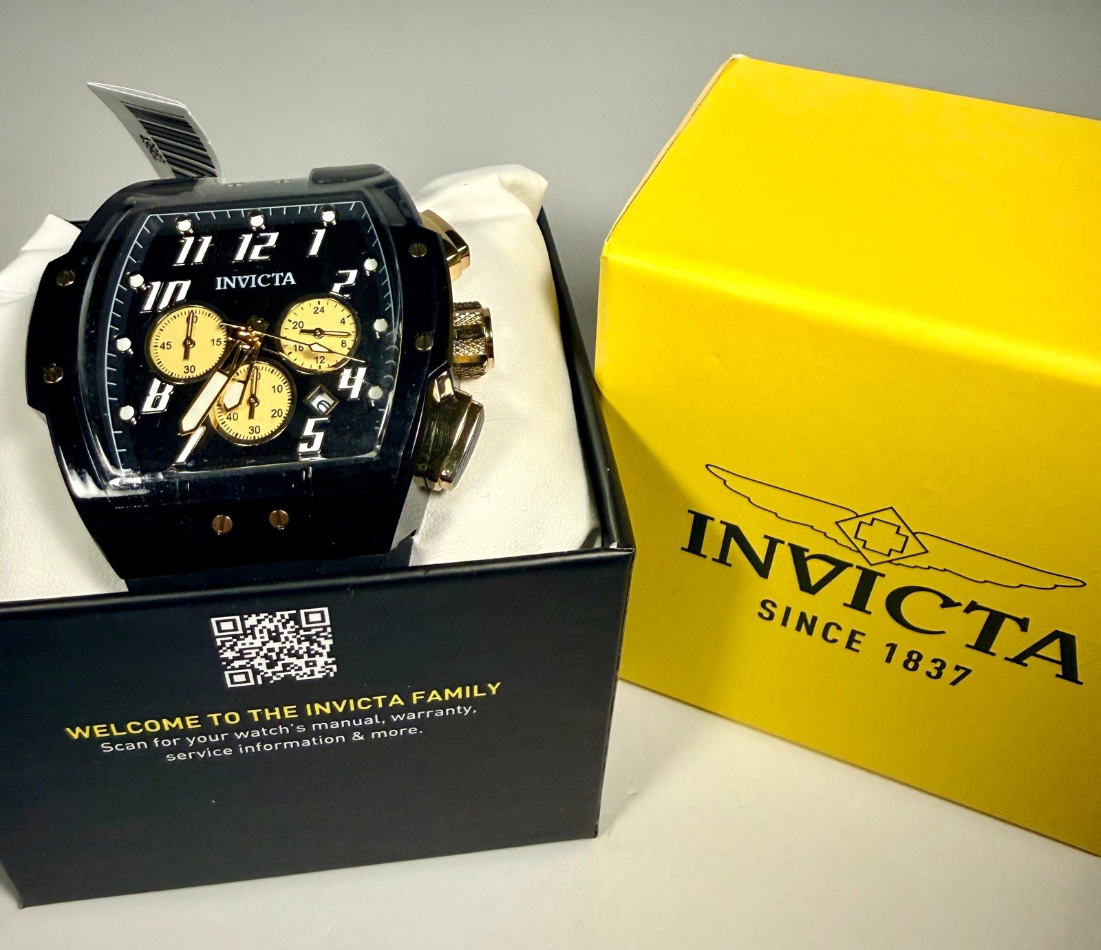 49982 Invicta S1 Rally Vortce Chronograph Black Gold Dial 47mm Men’s Watch Save!