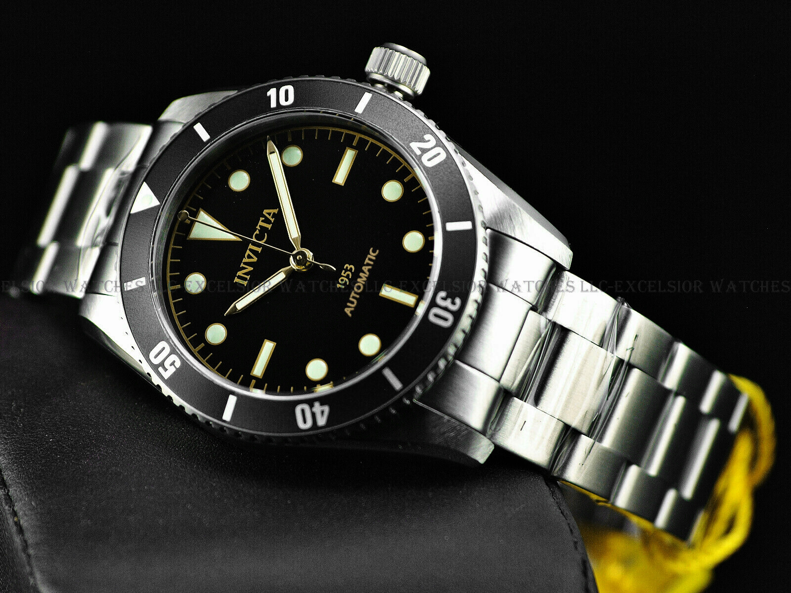 RARE NEW INVICTA 1953 PRO DIVER MEN’S NH35 AUTOMATIC 40MM BLACK DIAL SS WATCH