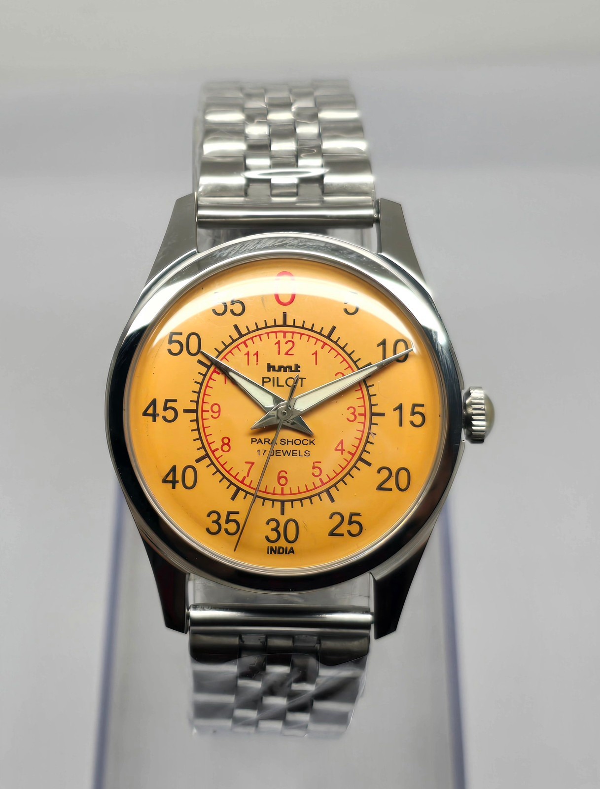 Refurbished Automatic Men’s Watch Day Date | Classic Vintage Style | Steel Strap
