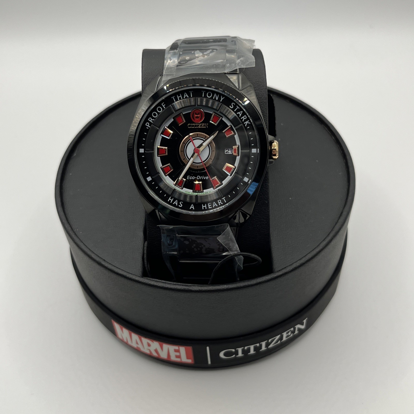 Citizen Marvel Tony Stark Men’s AW1017-58W 43mm Watch Eco Drive NWT $350