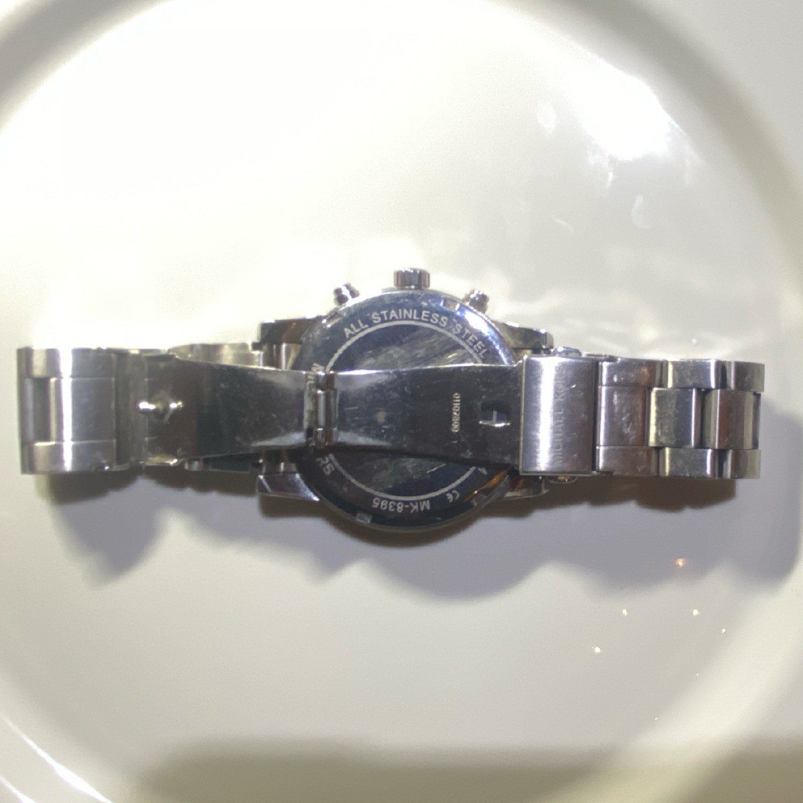 Michael Kors MK-8395 Men’s Watch Black Chronograph Stainless Steel Working