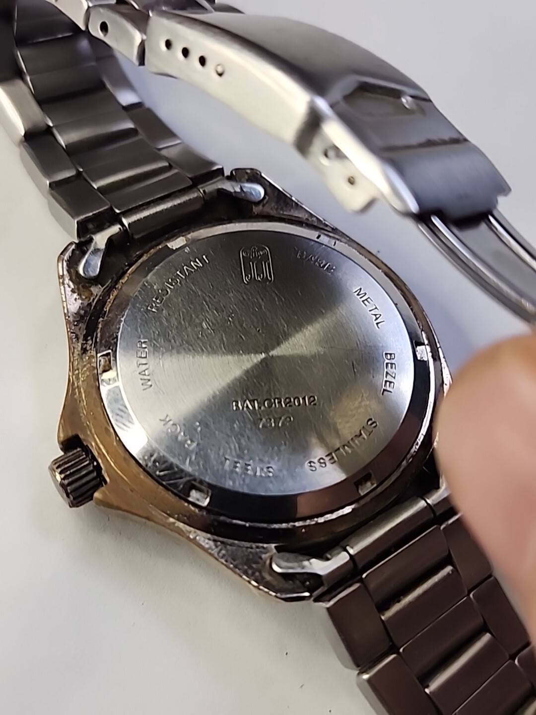Men’s Jules Jurgensen Diver Watch Screw-Down Crown Quartz New Battery