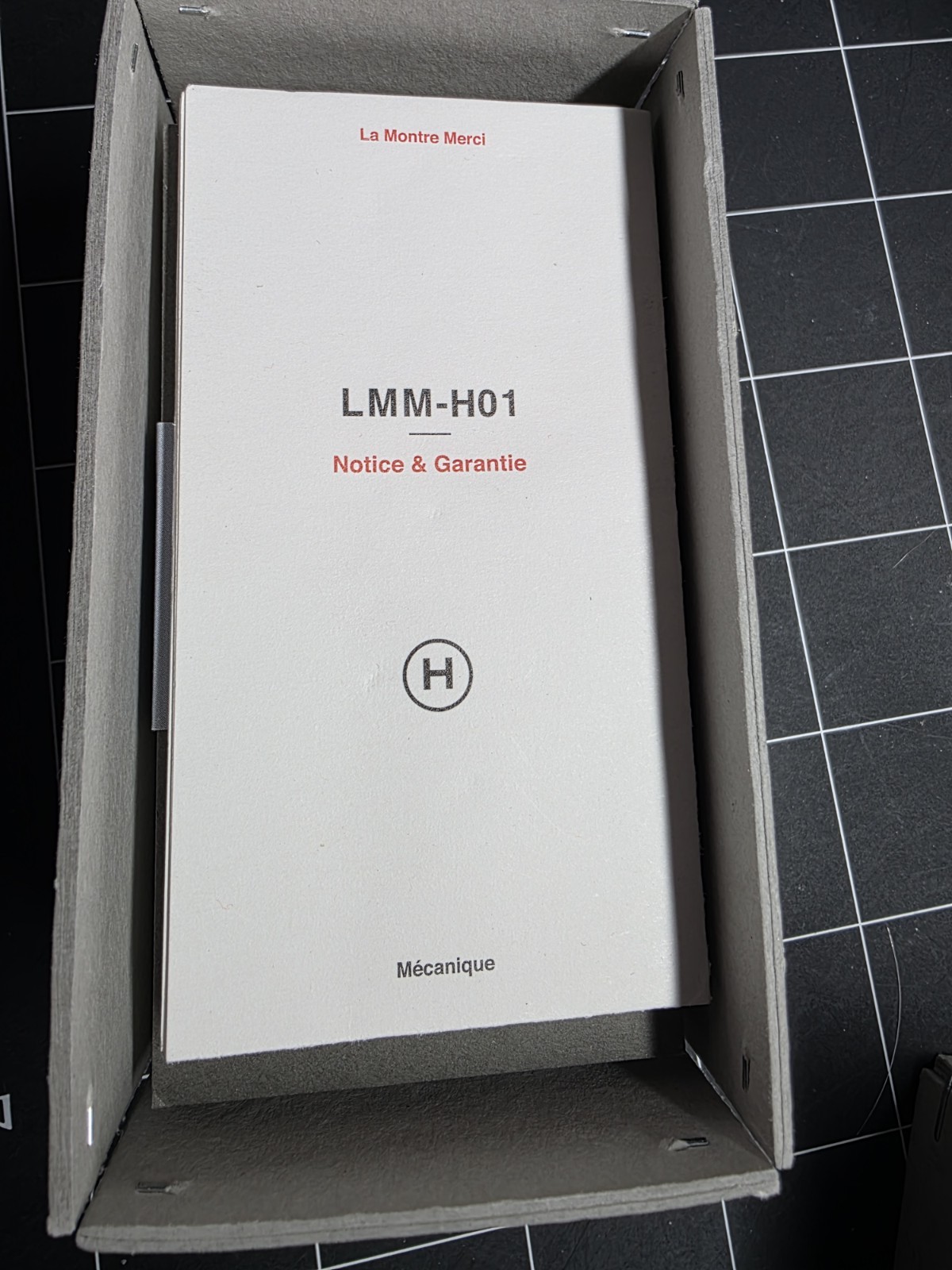 Merci Paris LMM‑H01 × HODINKEE – Gray Dial – 37.5mm – Nylon Strap