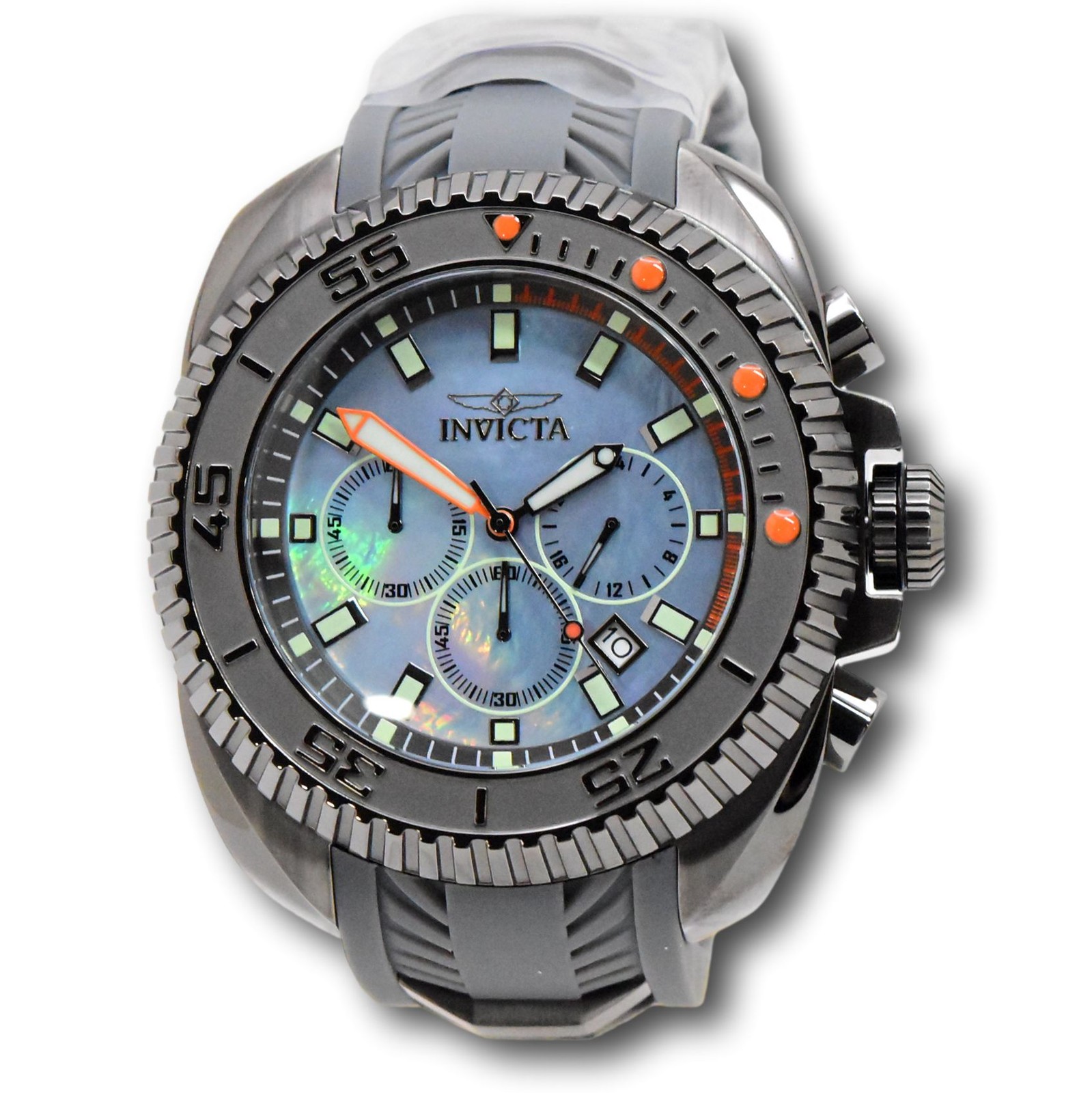 Invicta Coalition Forces Men’s 50mm Blue Pearl Dial Chronograph Watch 49789