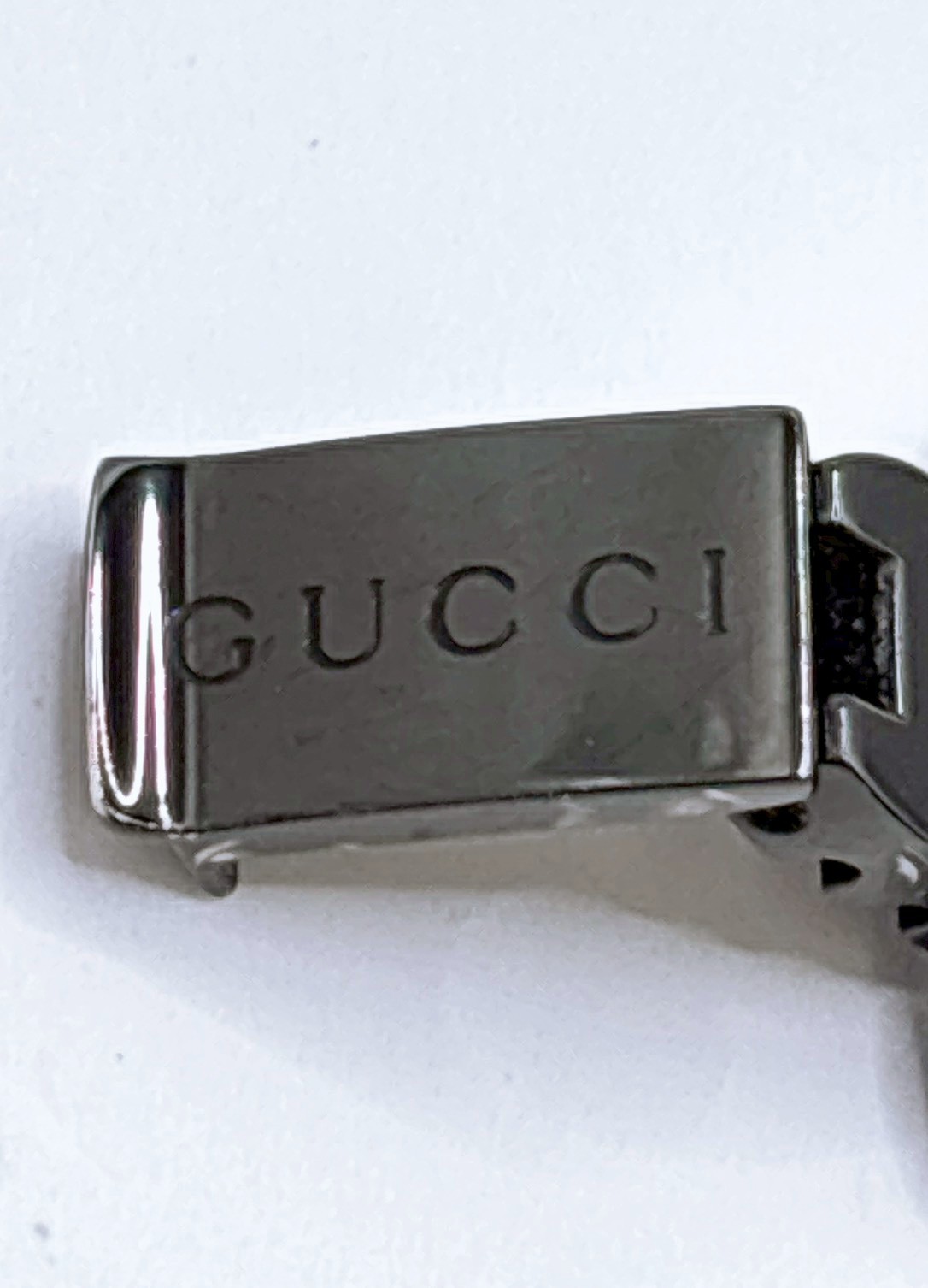 GUCCI 125.5 G Collection Women’s Quartz Watch Black Dial Stainless Steel
