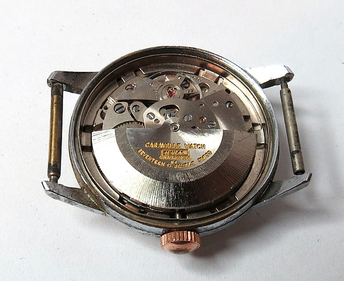 VINTAGE 1971 MEN N1 CARAVELLE WRISTWATCH AUTOMATIC 17’J NOT WORKING GOOD BALANCE