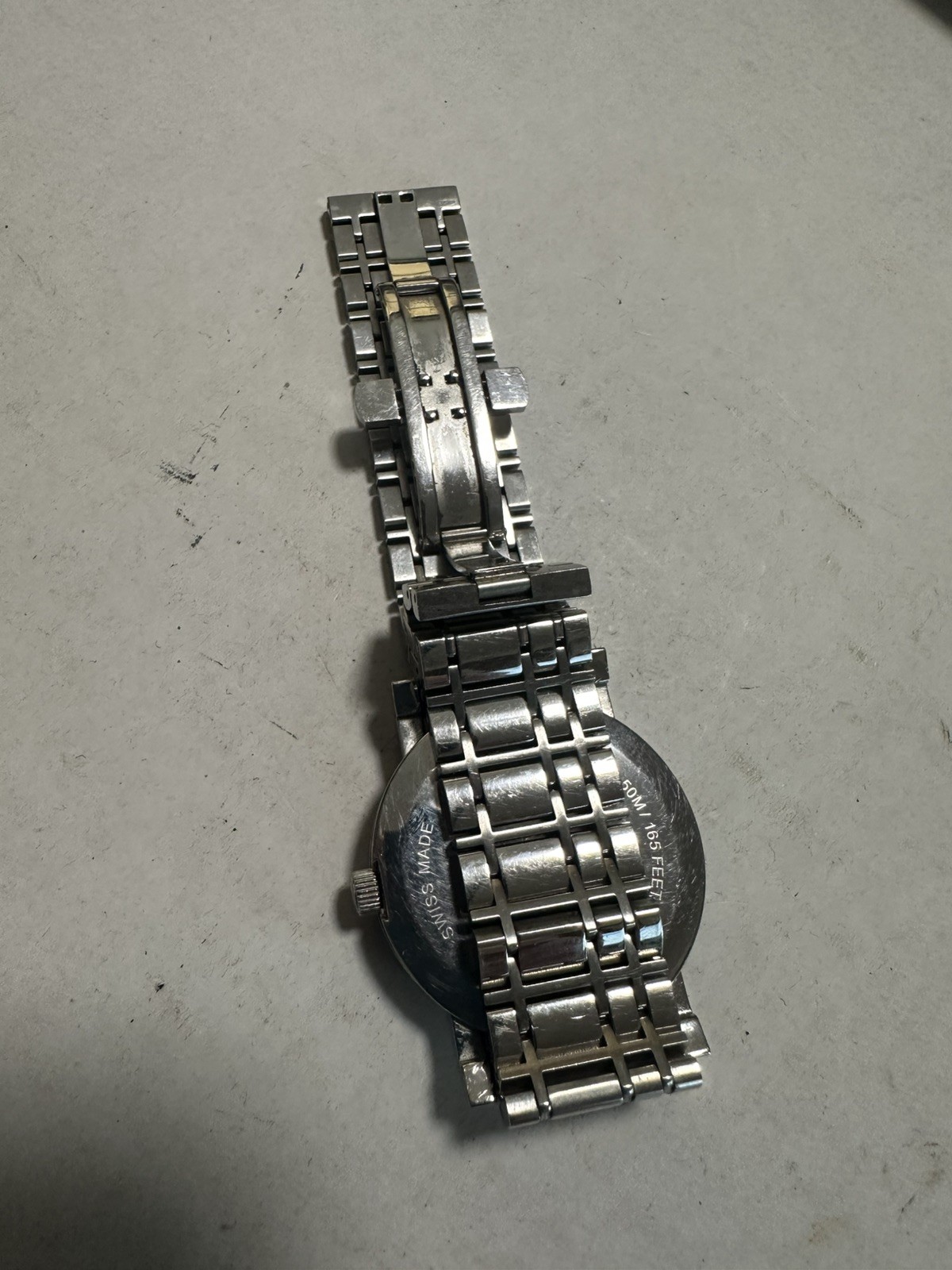 Burberry Heritage BU1350 38mm Silver Stainless Steel Case Works Silver Swiss See