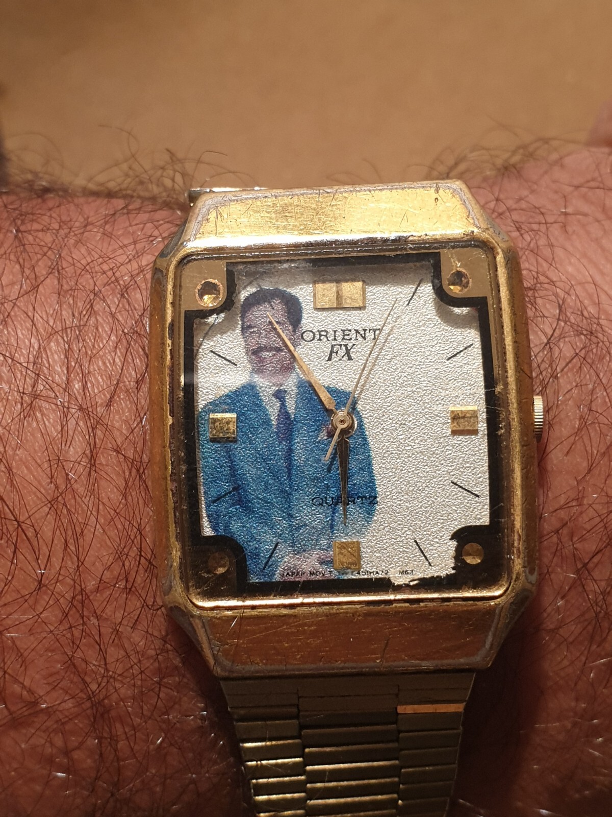 1980’S SADDAM HUSSIEN PRESIDENT WATCH SPECIAL MEMORIAL RARE Orient
