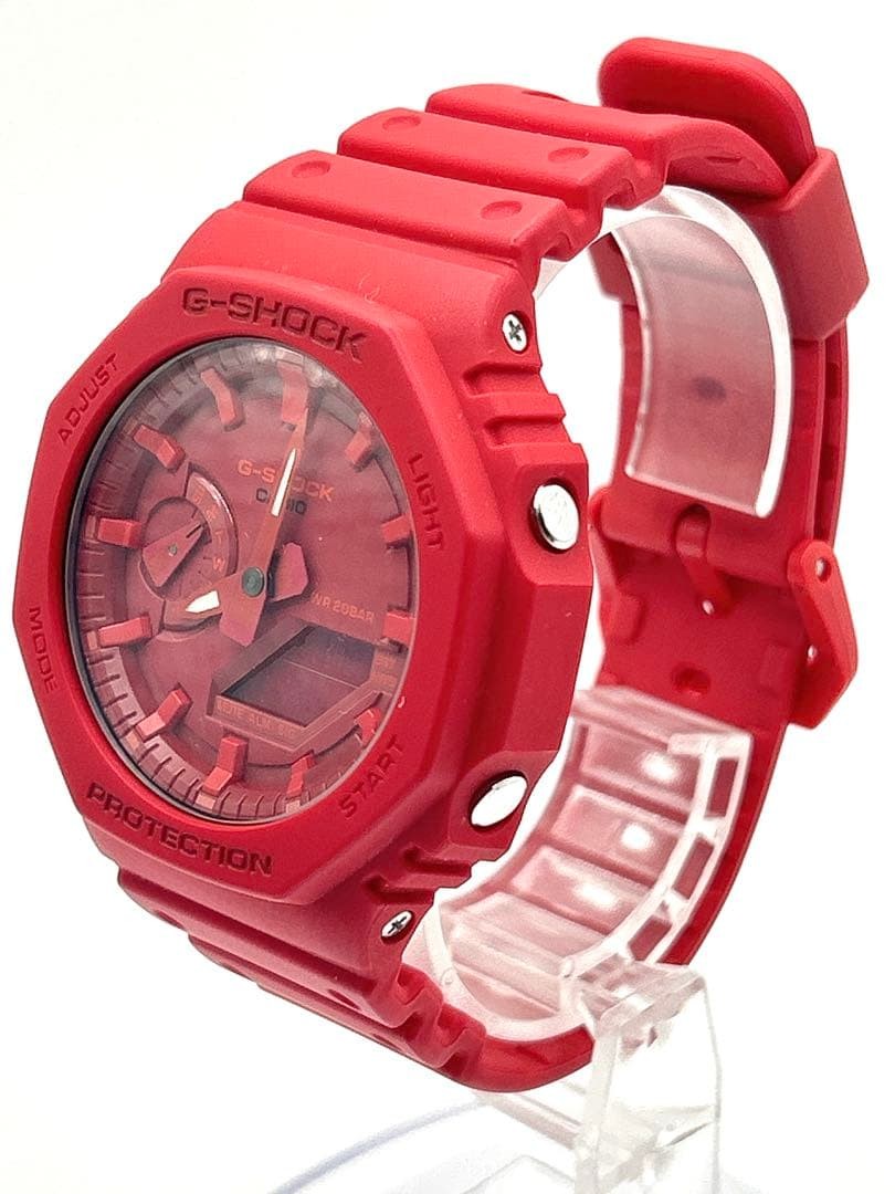 CASIO G-SHOCK GA-2100 Red Analog Digital Watch