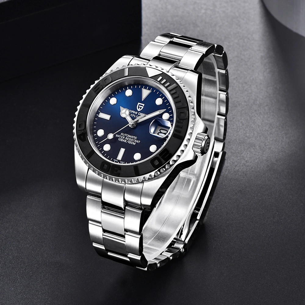PAGANI DESIGN PD1651 Automatic Men’s Watch Sapphire Ceramic Bezel Miyota 8215